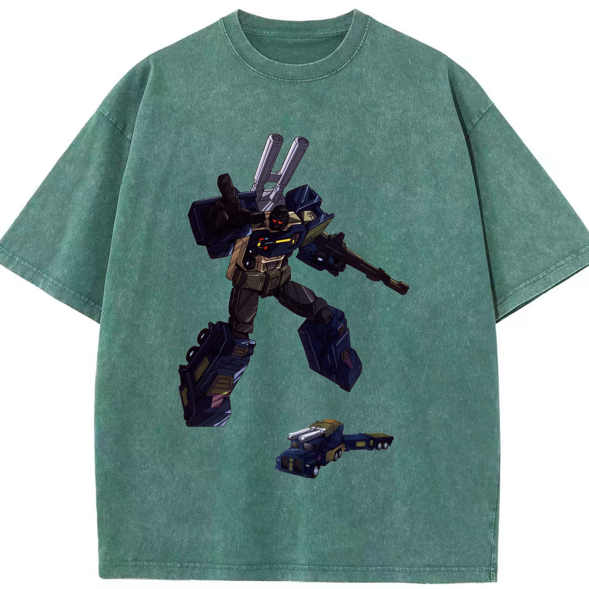 （画像用）  綿100% ヴィンテージ風 半袖Tシャツ（フロントプリント）